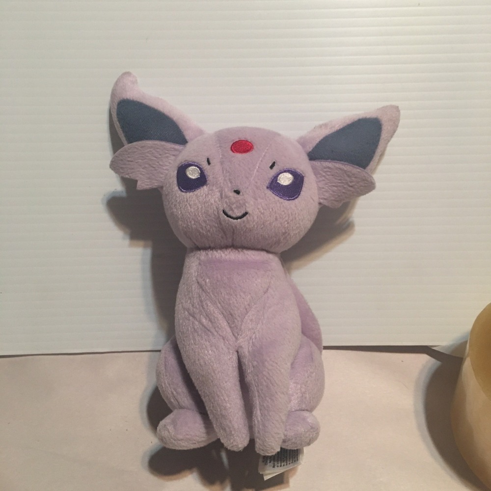 Espeon XY‎ Tomy Pokemon 2015 Stuffed Animal Plush Toy 8"